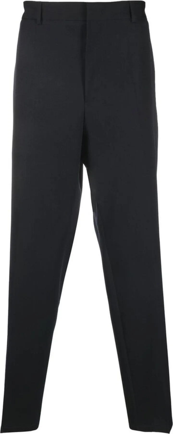 Slim-Cut Elasticated-Waistband Trousers
