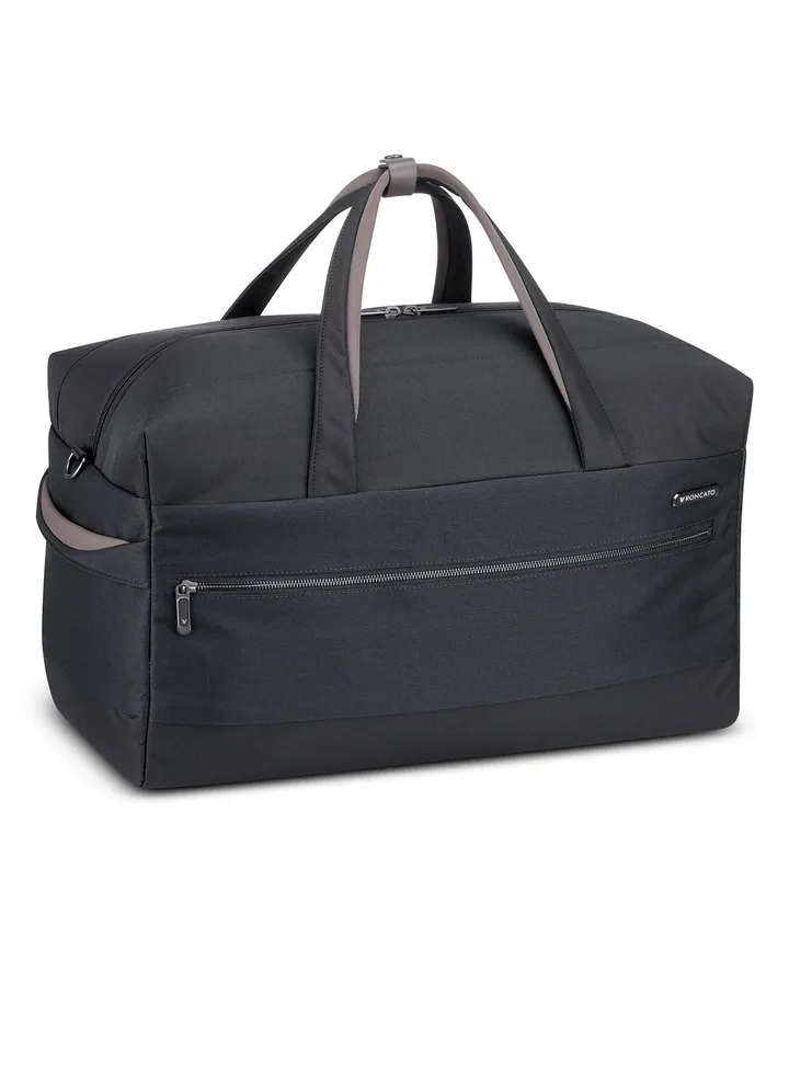 Roncato Fabric Duffel Bags Travel Luggage Shoulder Bag 19.7 Inch 1Pc 415265 Black