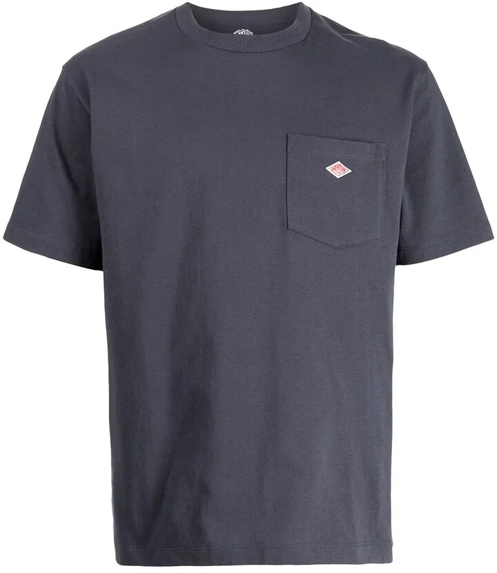 chest-pocket cotton T-shirt