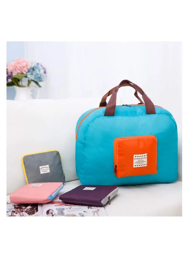 Foldable Travel Duffel Bag, Tote Carry-On Luggage Lightweight Travel Bag Portable Luggage Solution Spacious Travel Tote Water-Resistant Travel Bag Dry and Wet Bag Space-Saving Duffel for Women Travel