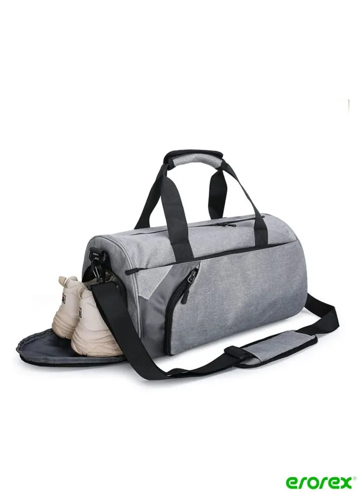 Gym Bag with Shoes Compartment Sports Bag with Waterproof Pocket for Wet Towels Travel Duffel Bag for Men and Women