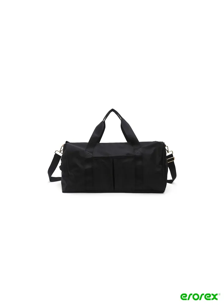 Gym Bag Dry Wet Separated Waterproof Sport Duffle Bag with Shoes Compartment for Sport Yoga Travel Fitness Overnight Weekend with Shoulder Strap Black