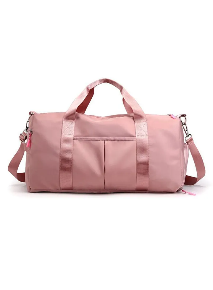 Women's Travel Bag Fashion Brief Solid Color Pink
