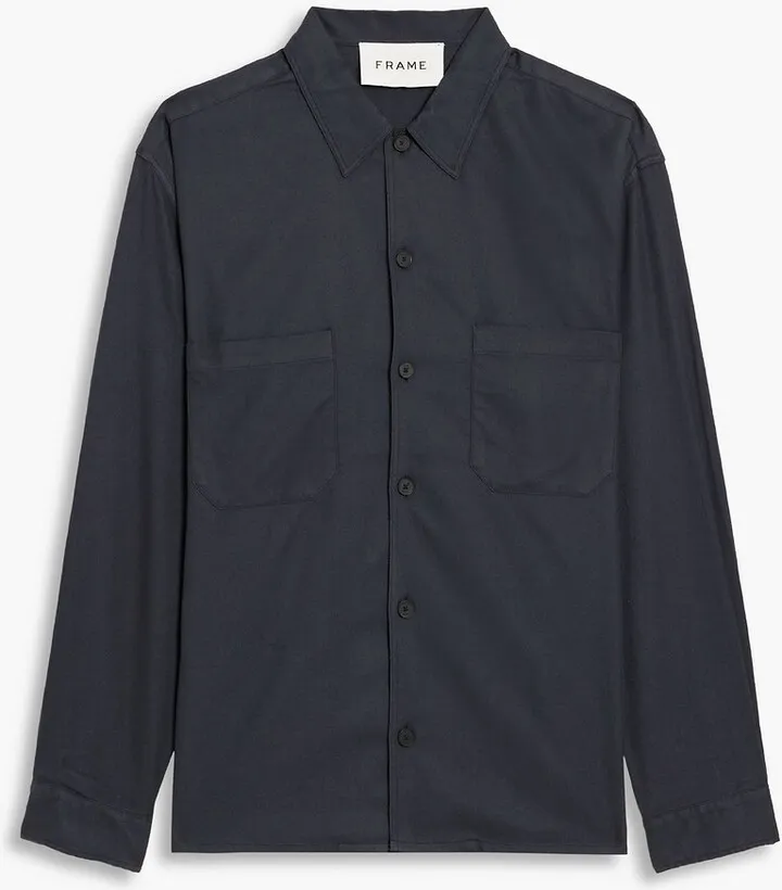 Brushed cotton and Tencel-blend twill shirt