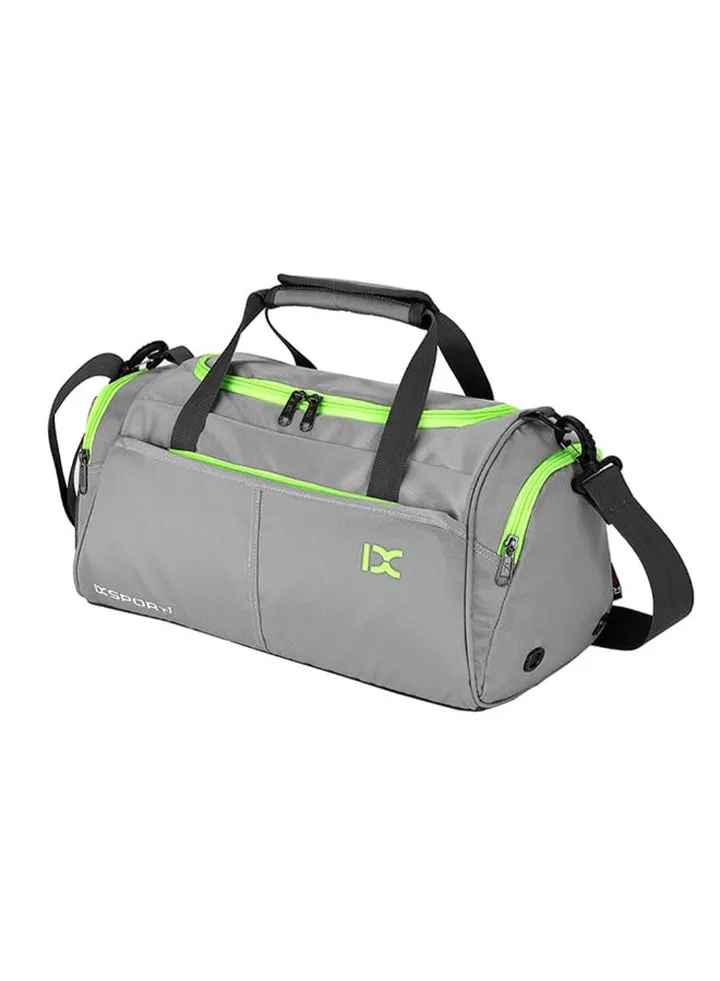 Waterproof Travel Duffel Bag Grey/Green