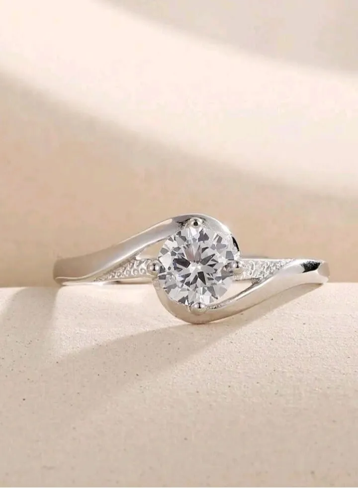Pure 925 Sterling Silver Ring For Women One Size
