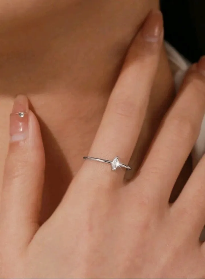 Pure 925 Sterling Silver Ring For Women One Size