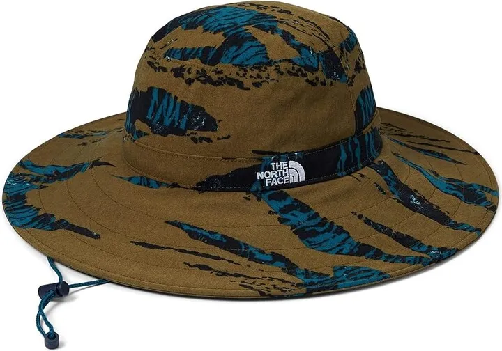 The North Face Class V Twist and Sun Brimmer (Military Olive Ravine Camo Print) Caps