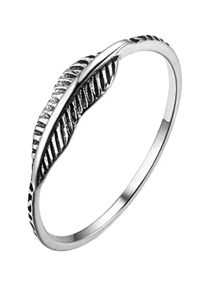 925 Sterling Silver Leaf Ring