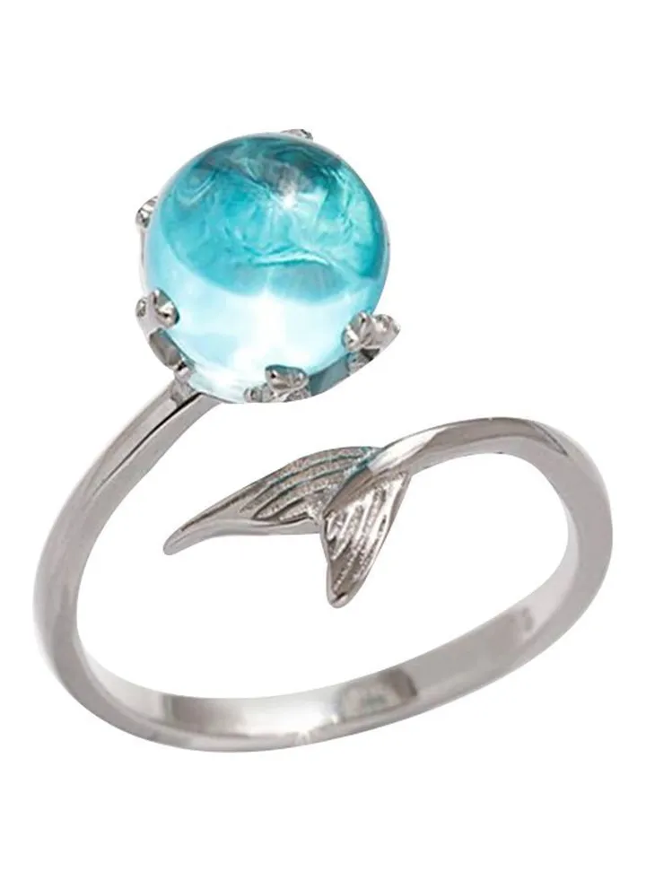925 Sterling Silver Crystal Studded Ring