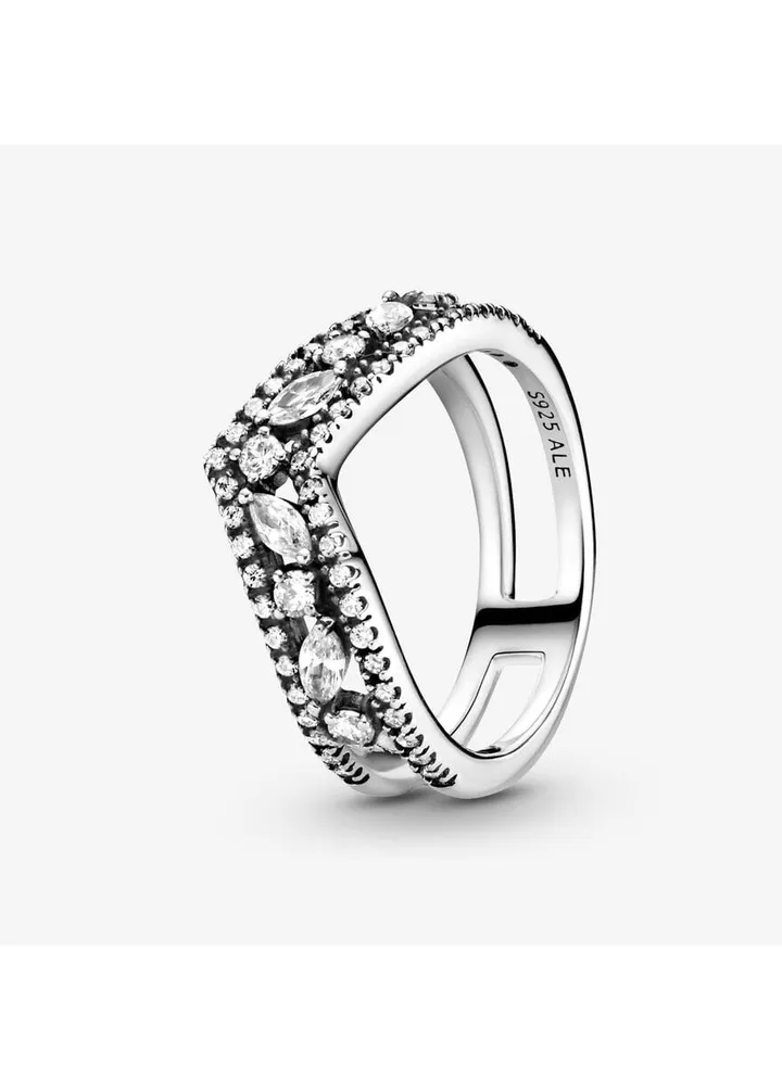 Pandora marquise wishing bone ring