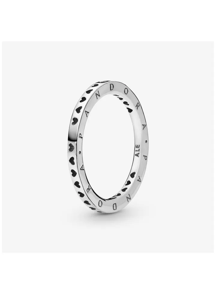 Pandora Logo Heart Shape Decoration Ring