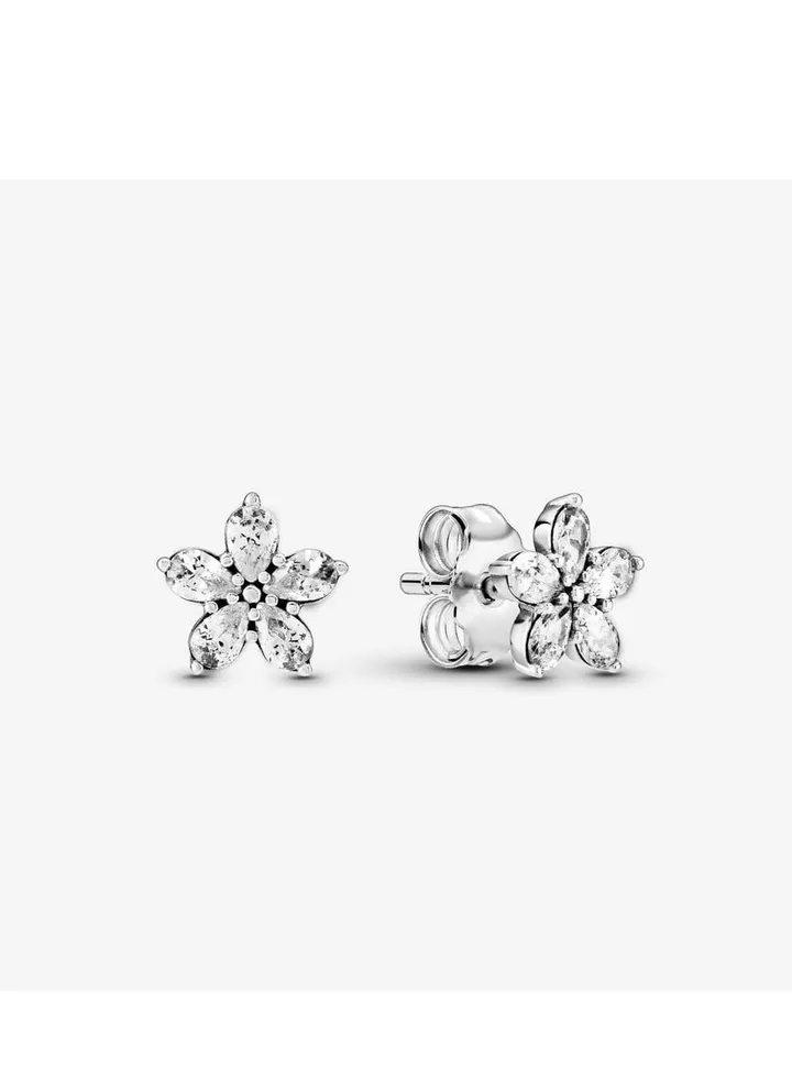 Pandora dazzling snowflake needle earrings