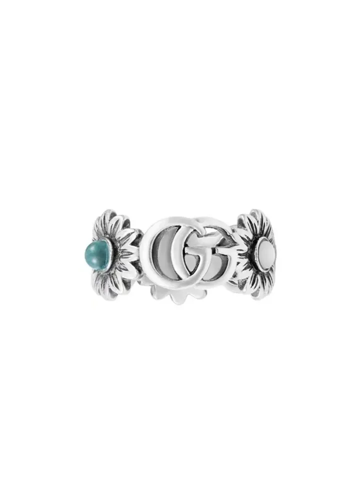 Gucci Double G Flower Ring