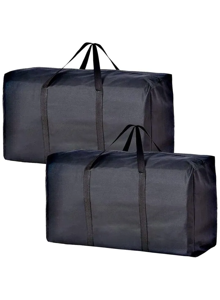 2 Pakc Extra Large Storage Duffle Bag for Travel, Black Oversized Giant Big Traveling Duffle Bag