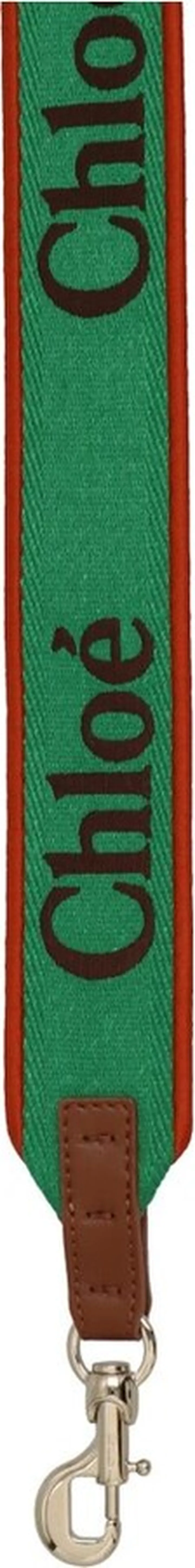Chloé Logo Embroidered Shoulder Strap