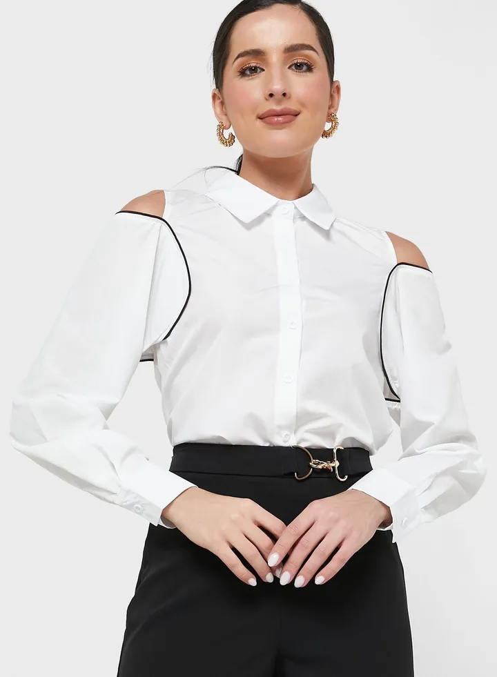 Cut-out Detail Shirt