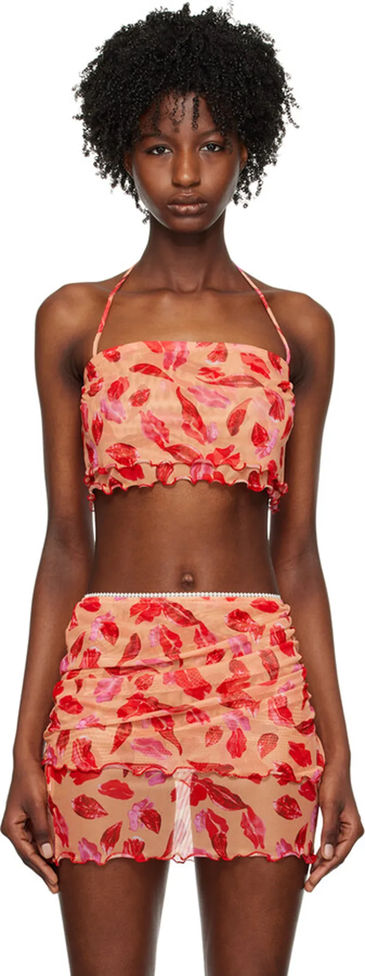 Marco Rambaldi Red Graphic Camisole
