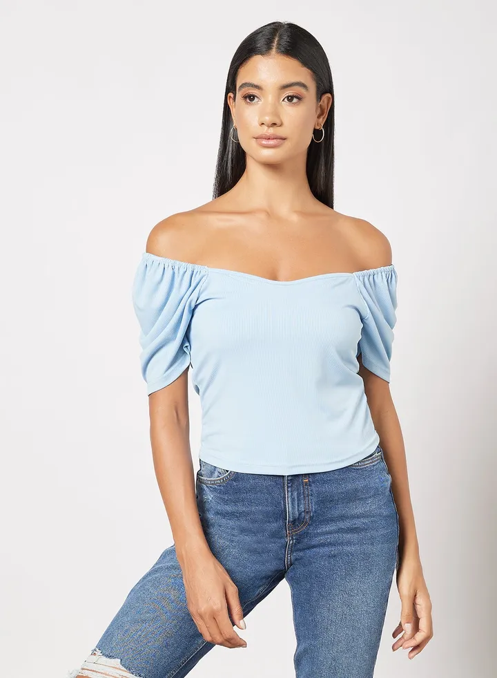 Women's Stripes Design Casual Short Sleeve Top Black