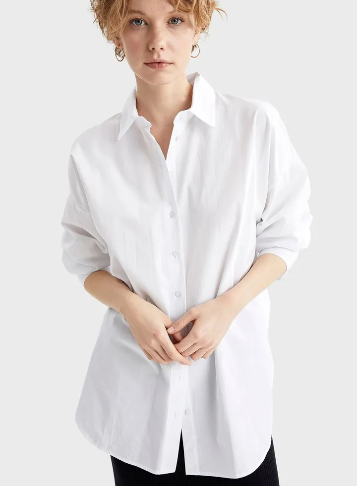 Classic Long Sleeves Shirt White