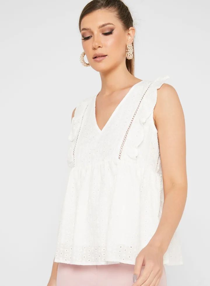 Schiffli Blouse