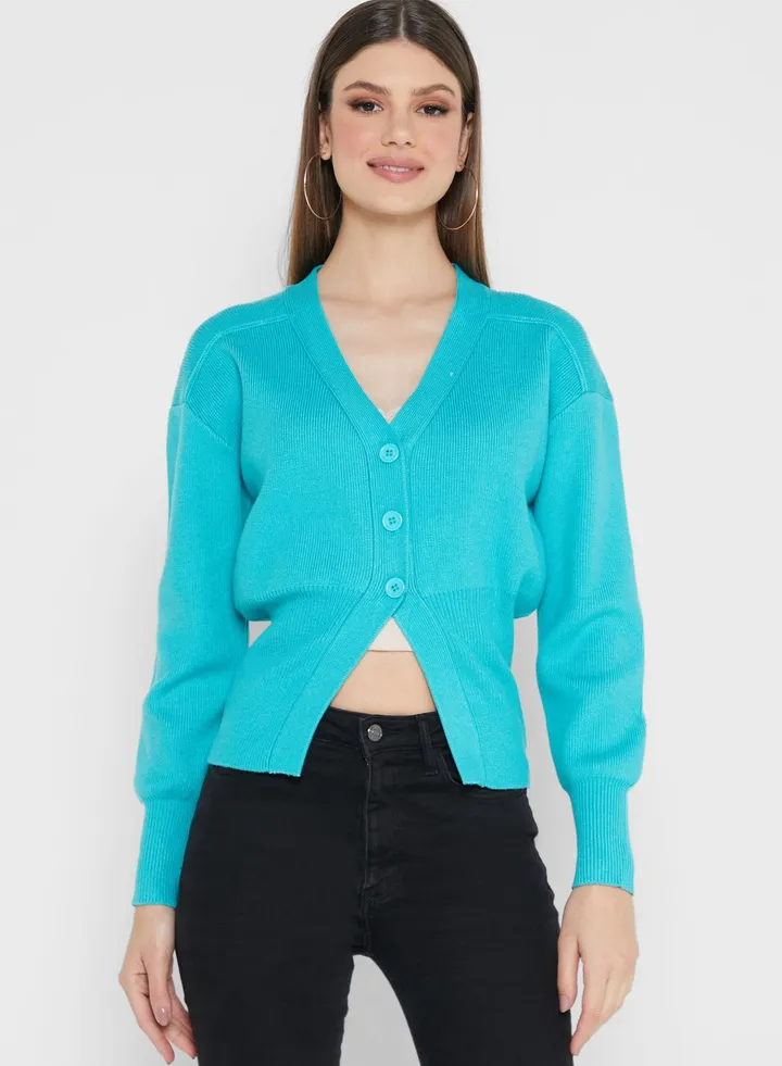 Puff Sleeve Cardigan