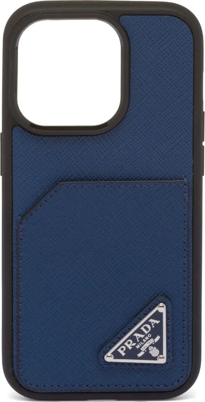 Saffiano logo Iphone 14 Pro case