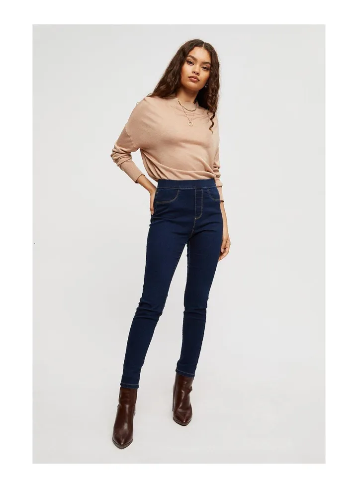 Petite Indigo High Waist Eden Skinny Jegging