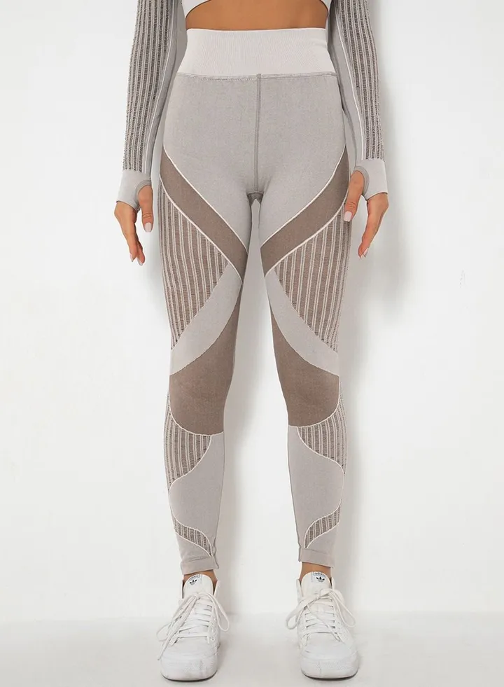 Yoga Tight Fitting Stretch Soft Pants Brown