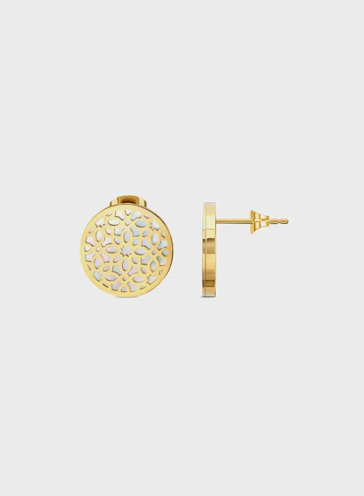 Chain Detailed Stud Earrings