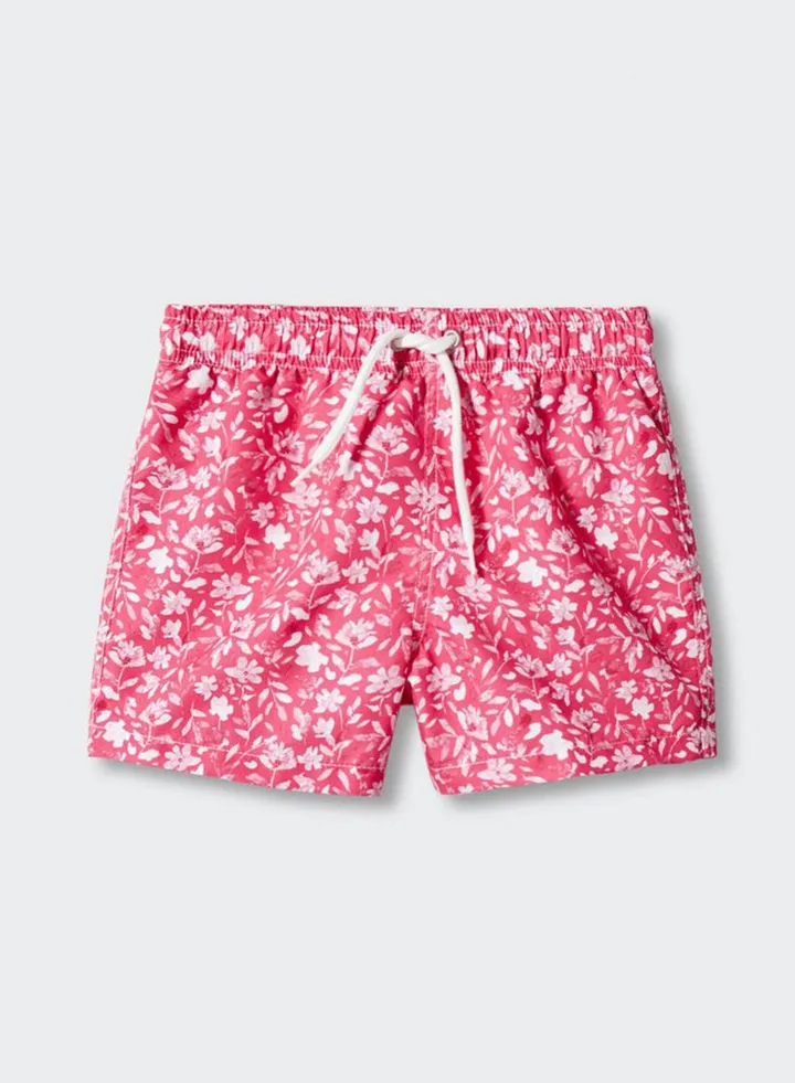 Kids Floral Print Swim Shorts