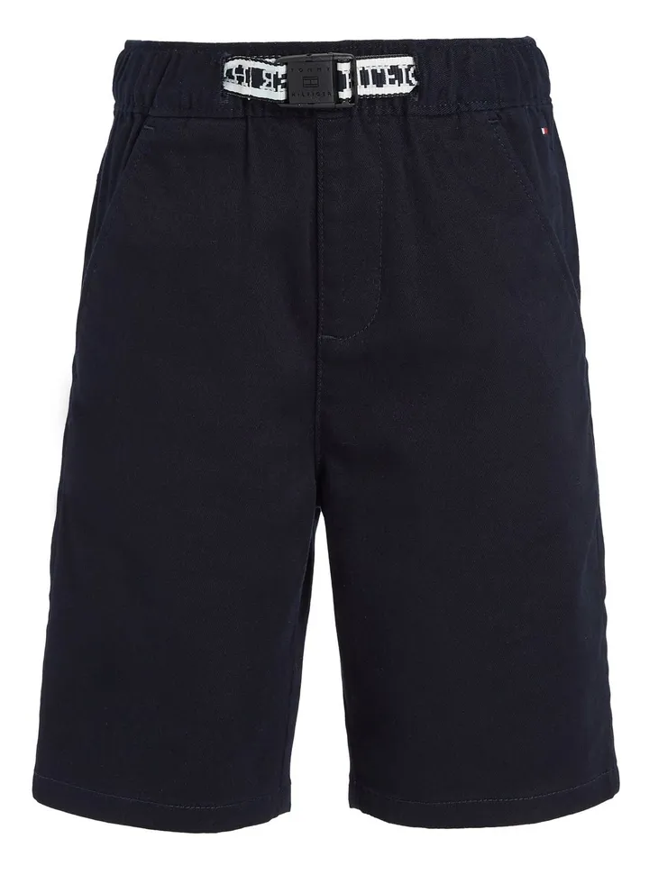 Kids Belted Comfort Chino Shorts