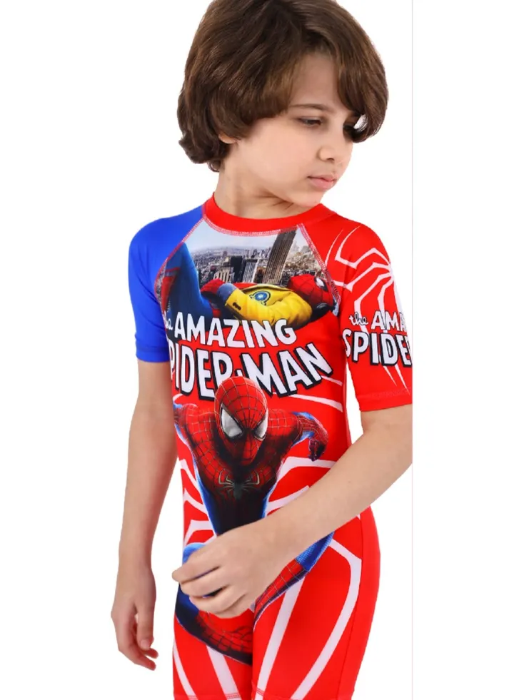 kids swimwear spiderman high quility one piece