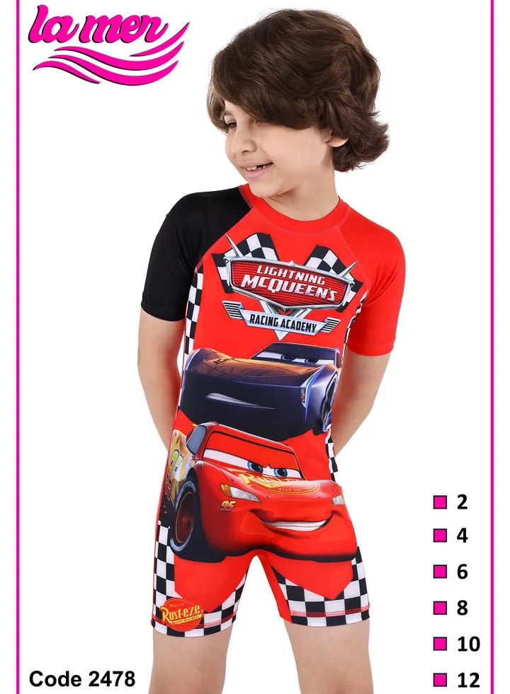 cars character la Mer swimwear