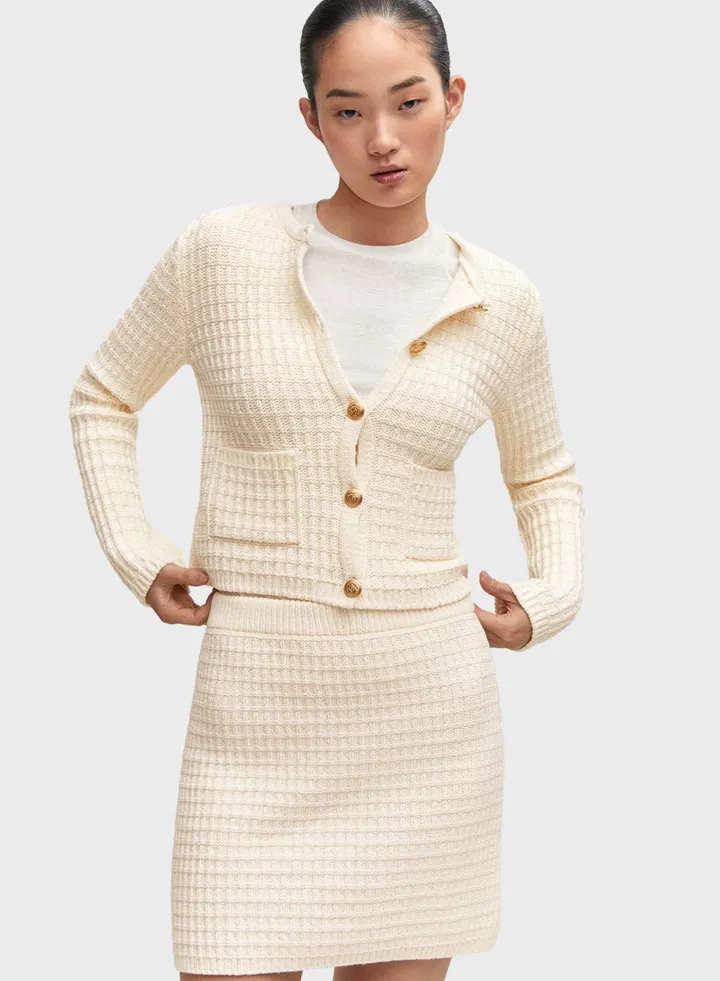 Pocket Detail Knitted Cardigan