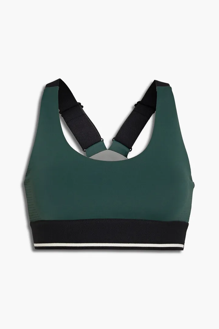 Phoenix perforated stretch sports bra