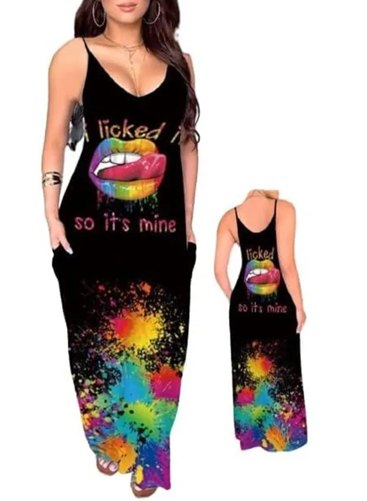 Womens Printed Cash - Black