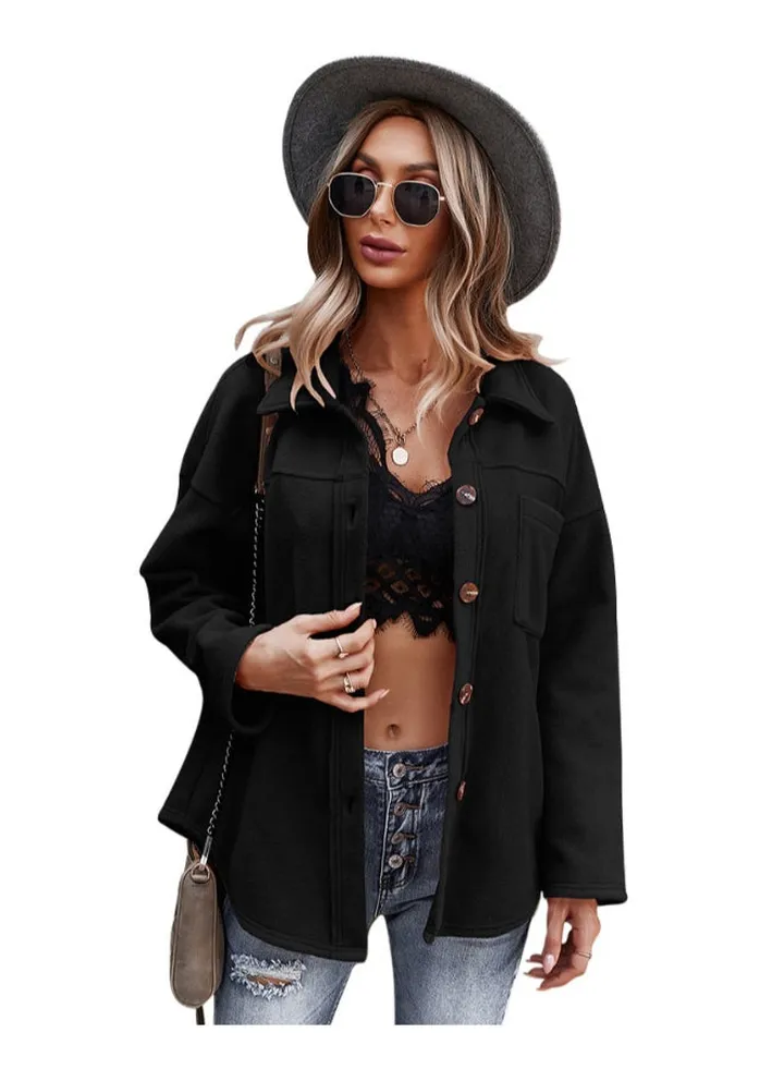 Thick Cardigan Sweater Black