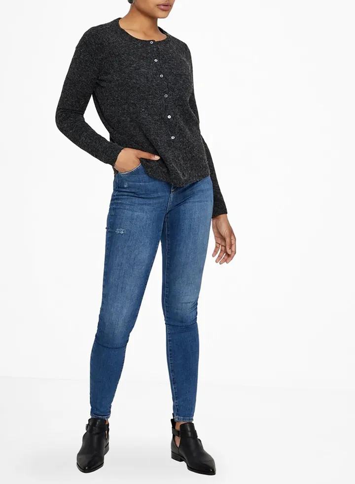 Fluffy Cardigan Black