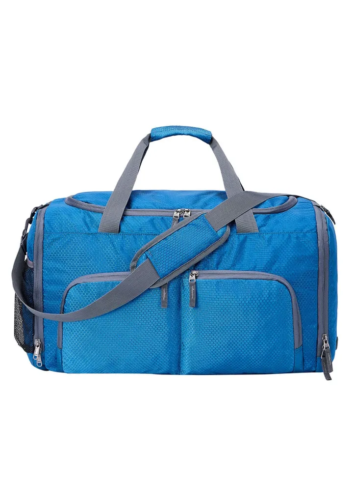 Sports Gym Duffel Bag Blue/Grey