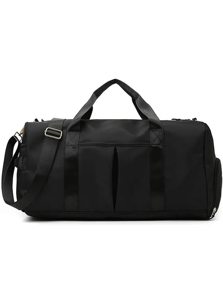 Fitness Bag, Waterproof Travel Duffel Bag,Sports Gym Bag, Durable Sports Tote Bag with Shoe Compartment&Dry Wet Pocket Sport Bag for Men and Women Black
