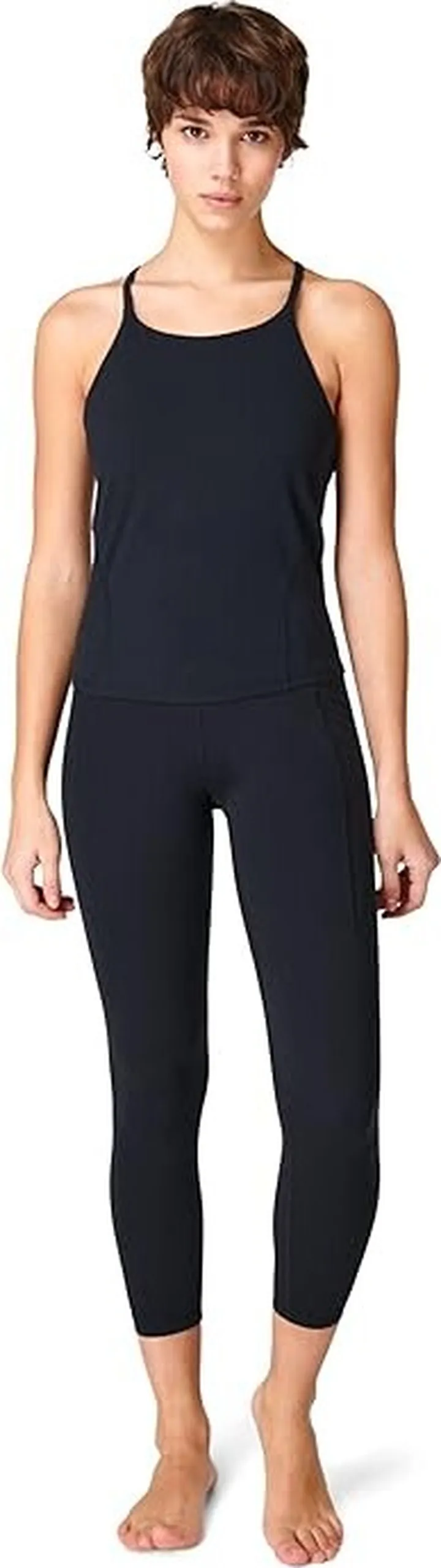 Sweaty Betty Super Soft Yoga Tank Top (Black) Women's Clothing