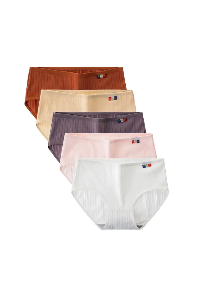5 Pieces Womens Cotton Pantie