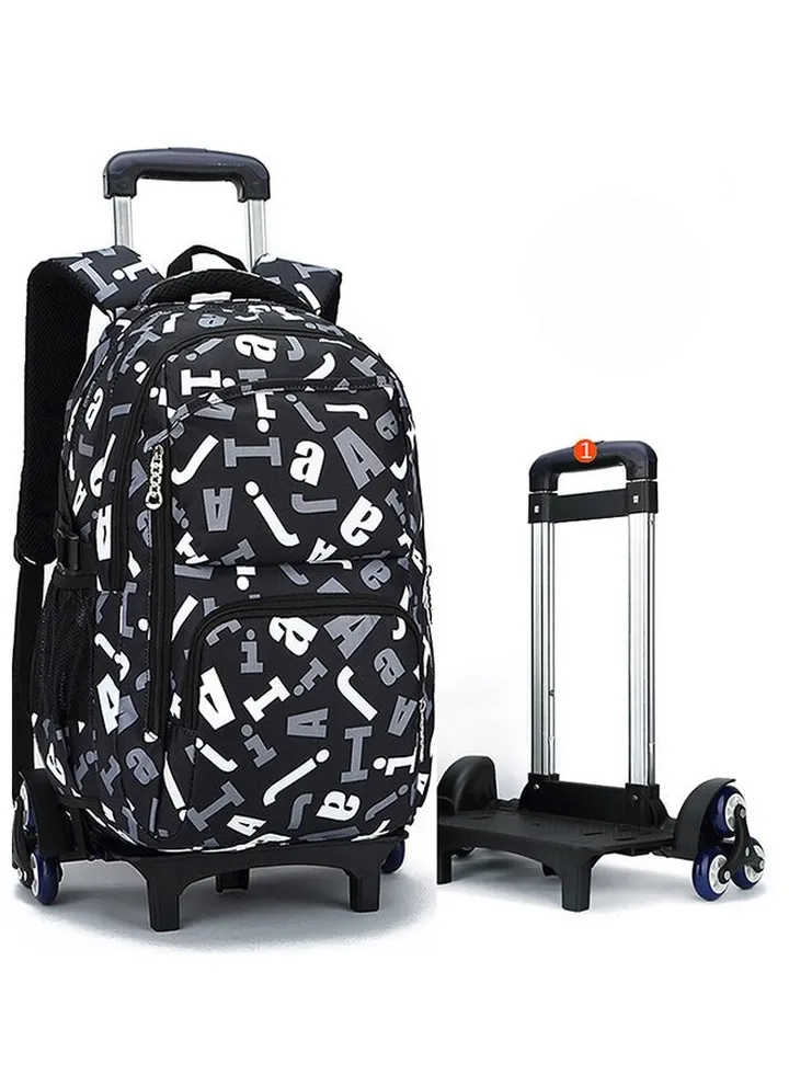 Rolling Backpack Travel Trolly BookBag School Wheeled Backpack for Boys Girls Kids Luggage School Bag with Wheels Trolley Backpack