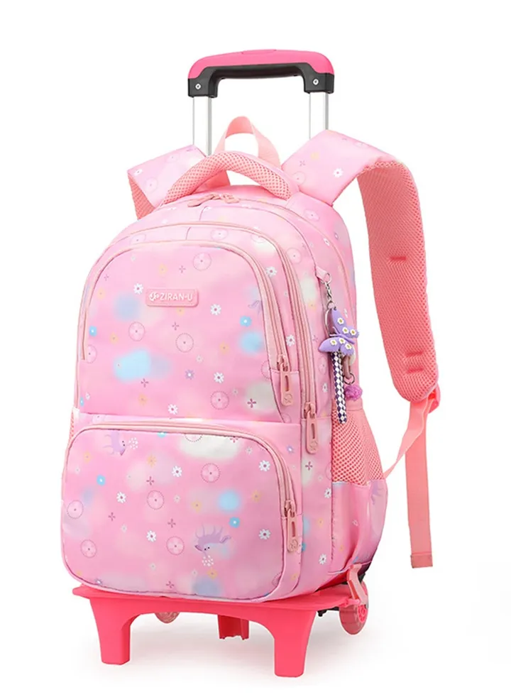 Rolling Backpack Travel Trolly BookBag School Wheeled Backpack for Boys Girls Kids Luggage School Bag with Wheels Trolley Backpack