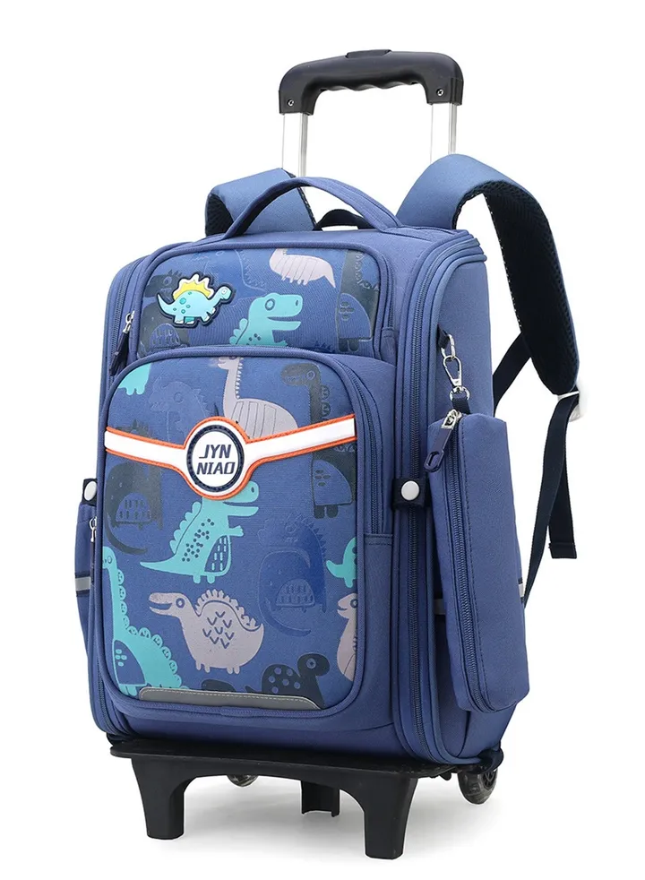 Rolling Backpack Travel Trolly BookBag School Wheeled Backpack for Boys Girls Kids Luggage School Bag with Wheels Trolley Backpack