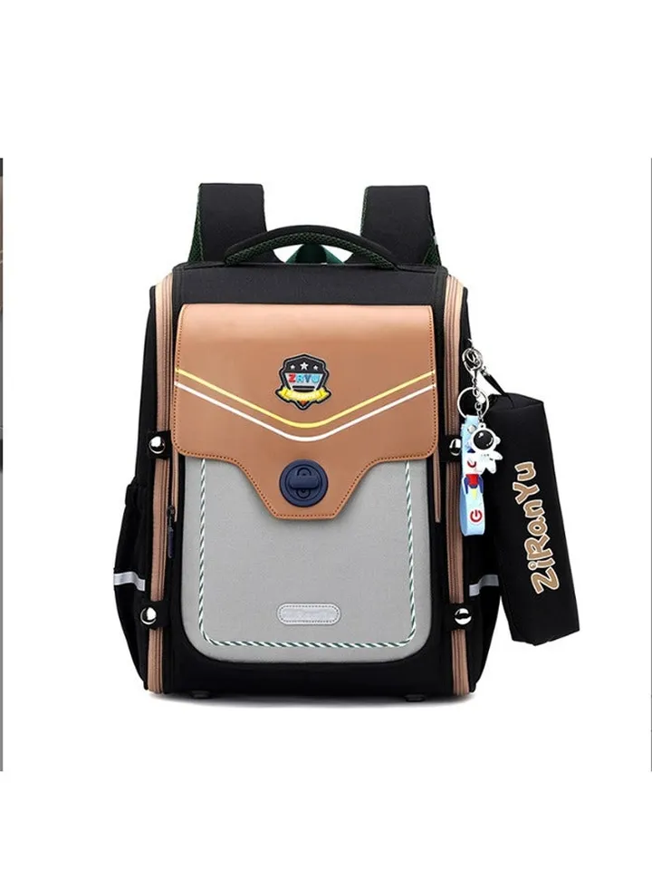 Boys Trolley School Bags Large Capacity Kids' Bookbag Students Rolling Backpack Travel Wheeled Kids' Luggage Bag for Elementary Girls Schoolbag