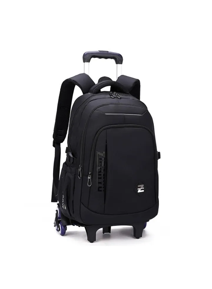 Kids Rolling Backpacks Fashion Printed Trolley School Bags Large Capacity Wheeled Kids' Luggage Bag