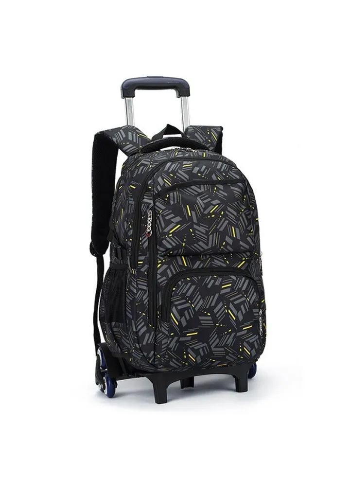 Kids Rolling Backpacks Fashion Printed Trolley School Bags Large Capacity Wheeled Kids' Luggage Bag
