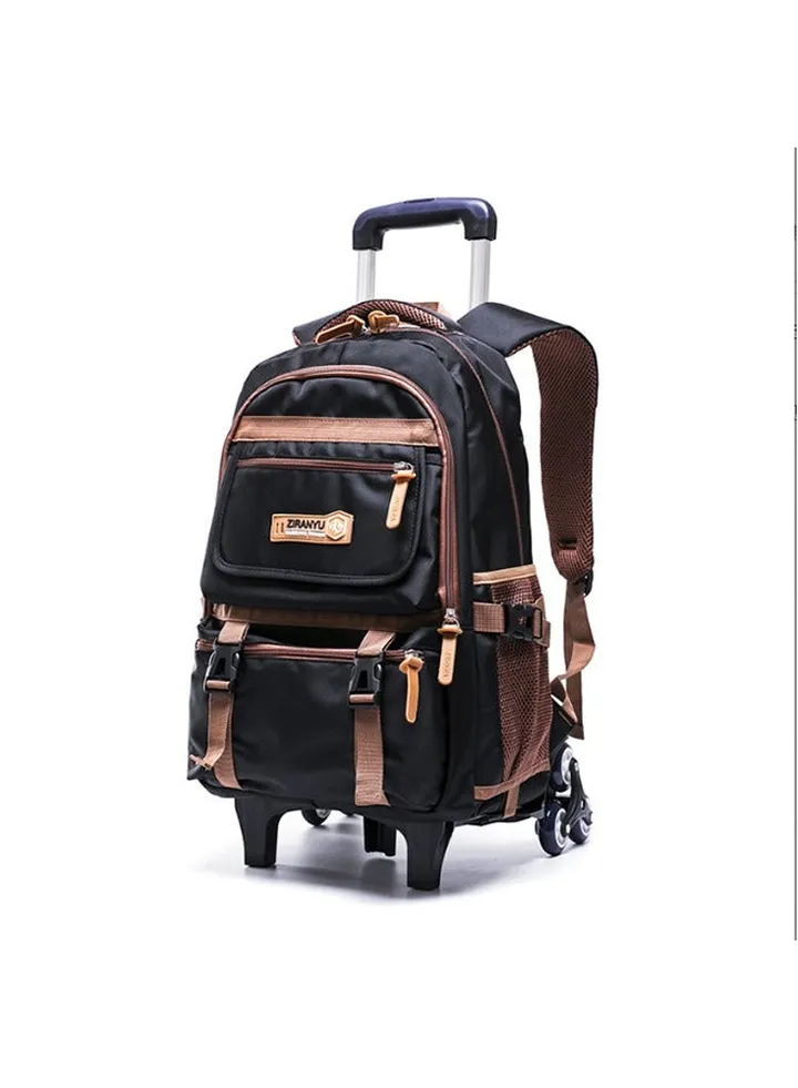 Kids Rolling Backpacks Fashion Printed Trolley School Bags Large Capacity Wheeled Kids' Luggage Bag for Elementary Boys Girls Schoolbag